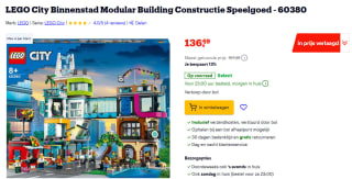 LEGO City Binnenstad Modular Building (60380) voor €136,49 bij Bol