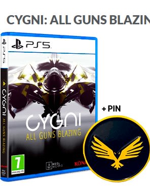 kjuego Cygni all Guns Blazing PS5 + Pin regalo por 19,99€.