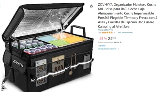 Organizador Maletero Coche 68L Bolsa para Baúl Coche Caja Almacenamiento por 24.99€