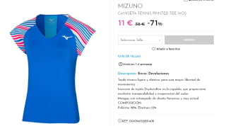 Camiseta de Mujer Mizuno TENNIS PRINTED TEE WOS por 11€
