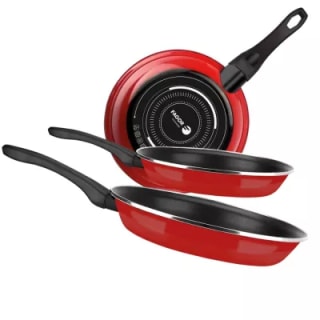 Fagor SARTEN OPTIMAX. Sartén Antiadherente Doble Capa, Acero esmaltado de 1,5mm de Espesor de 20 + 24 + 28cm por 17€