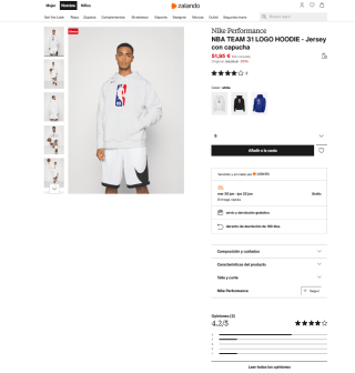 Sudadera NIKE NBA por solo 51,95€