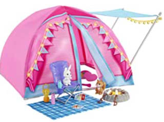Barbie Let's Go Camping Tent met 2 poppen voor €28,99 bij Amazon.nl