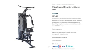 Máquina multifunción Multigym 400 por 309€