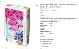 Puzzle de 1000 piezas Andrea Kurti – Tropical: Flamencos por 7,88€