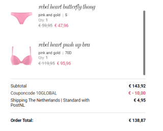 Marlies Dekkers actiecode voor €10 extra korting op geselecteerde items met 20% kortng