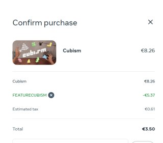 Cubism voor €3,50 dmv code via Meta