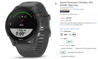 Garmin Forerunner 255 sporthorloge voor €212,99 bij Amazon