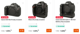 10% korting op alle tweedehands producten	bij Kamera Express