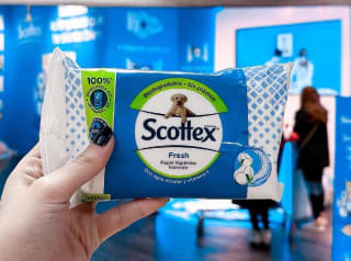 Paquete papel higiénico húmedo Scottex gratis con Samplia