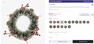 Productos de Navidad como arboles y adornos muy baratitos