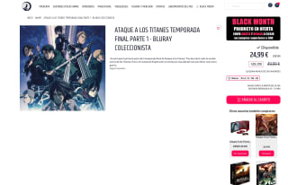 Ataque A Los Titanes Temporada Final Parte 1 Bluray Coleccionista por solo 24,99€