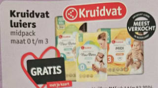 Gratis Kruidvat luiers, sokjes en flesvoeding bewaarbox dmv barcodes