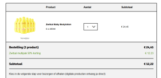50% kassa korting op alle Zwitsal multipakken bij Kruidvat