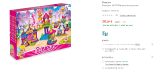 Parque Atracciones Pinypon. WOW por 20.6€