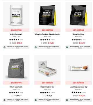 Tot 60% korting op verschillende items (combineer met codes)