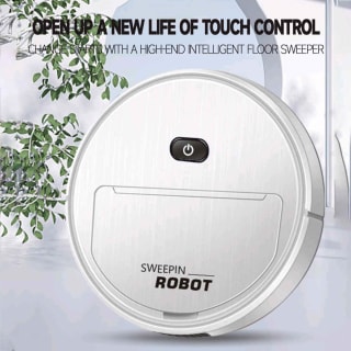 Robot aspirador 3 en 1, mopa húmeda y seca, barrido por solo 11,27€
