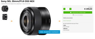Sony SEL 30mm/F3.5 Macro NEX cameralens voor €299 bij Foto De Vakman