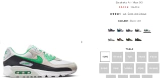 Baskets Nike Air Max 90 pour homme à 68€