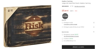 Juego de Mesa: Risk "Edición Rústica" por 23.48€