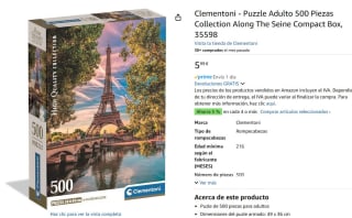 Puzzle Clementoni: Colección de Alta Calidad sobre el Sena por 5,99€