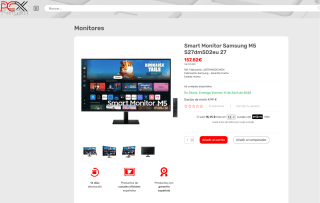 Monitor Smart Samsung M5 S27dm502eu 27" por solo 157,82€