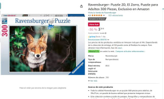 Puzzle de 300 piezas marcas Ravensburger por 3,30€
