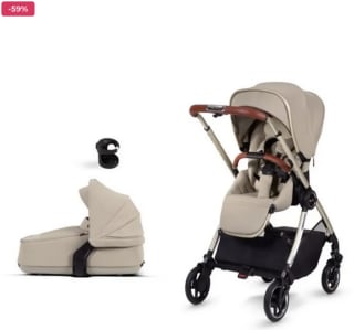 Cochecito Dune Stone (hasta 22kg) incl capazo y portavasos por solo 499€
