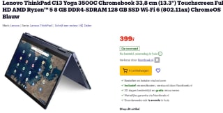 Lenovo ThinkPad C13 Yoga 3500C Chromebook 33,8 cm voor €399 bij Bol.com