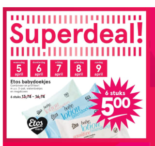 6 stuks billendoekjes voor €5