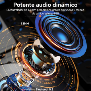 Blackview Auriculares Deportivos Bluetooth inalámbricos 5.3 con ENC por solo 12€