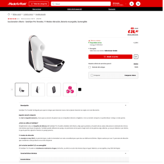 Juguete sexual Satisfyer Pro Traveler sumergible por solo 26,41€