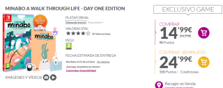 Videojuego Minabo A Walk Through Life Day One Edition Nintendo por 14,99€