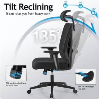 Silla de escritorio ergonómica Kerdom 977 por 120,70€