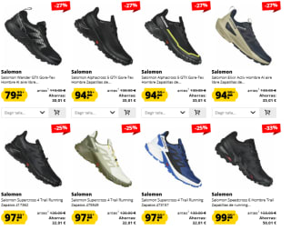 Hasta 35% descuento Salomon calzado Montaña y Trekking