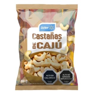 Castañas de Caju de 80 gramos por $1.190