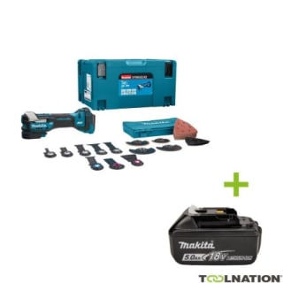 Pack Makita DTM52ZJX2 Multitool Starlock Max 18V + set d'accessoires à 307,18€
