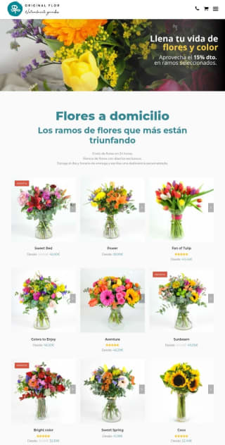 -15% de Descuento en Original Flor.