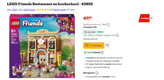 LEGO Friends Restaurant en kookschool - 42655 voor €47,99 bij Bol