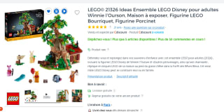 LEGO Ideas Winnie de Poeh voor €74,99 bij CDiscount