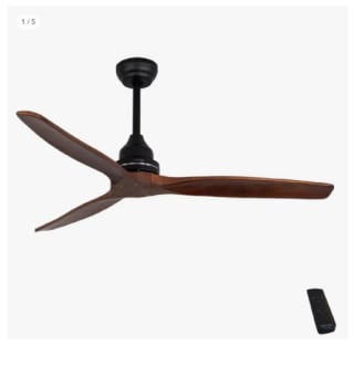 EnergySilence Aero 580. Ventilador de Techo con Mando a Distancia y Temporizador de 80 W, Bajo Consumo, 3 Aspas de 52"/132cm de Diámetro, Motor de Cobre, 3 Velocidades por 62.99€