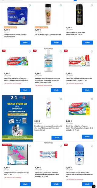 Segunda Unidad al 50% en Carrefour.