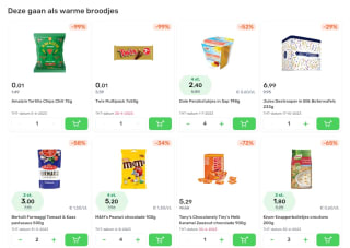 Twix & tortilla chips voor maar 0.01 euro bij Foodello 1eurocent dus