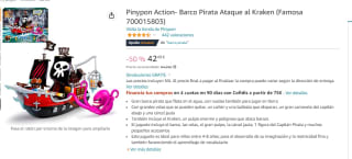 Pinypon Action- Barco Pirata Ataque al Kraken