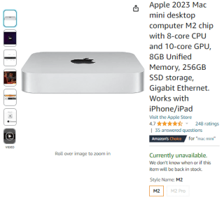 Grab the Apple 2023 Mac mini desktop M2 chip with 8‑core CPU from Amazon for £551.65