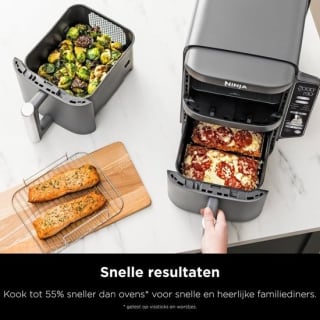 Ninja Double Stack Airfryer XXL SL451EU voor €258,56 bij Bol