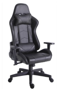 Silla Gamer Just Home Collection negra por $85.990