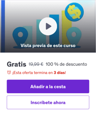 Marketing y ventas para principiantes Gratis con Udemy