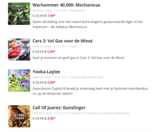 Nintendo eShop Summer Sale met kortingen tot 95%