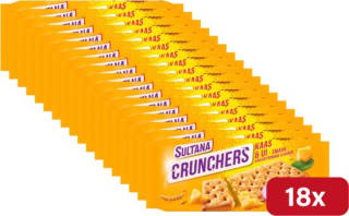 18 x Sultana Crunchers Kaas/Ui 140 g voor €18,48 bij Bol